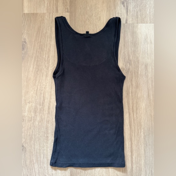 NWOT SKIMS Cotton Rib Tank Black - Picture 5 of 7